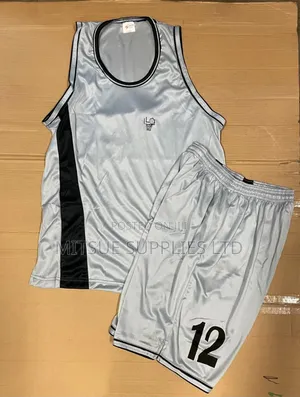 Set Of 12 Pairs Basketball Uniform For Team - Grey
