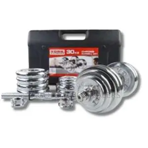Chrome 30kgs Dumbells