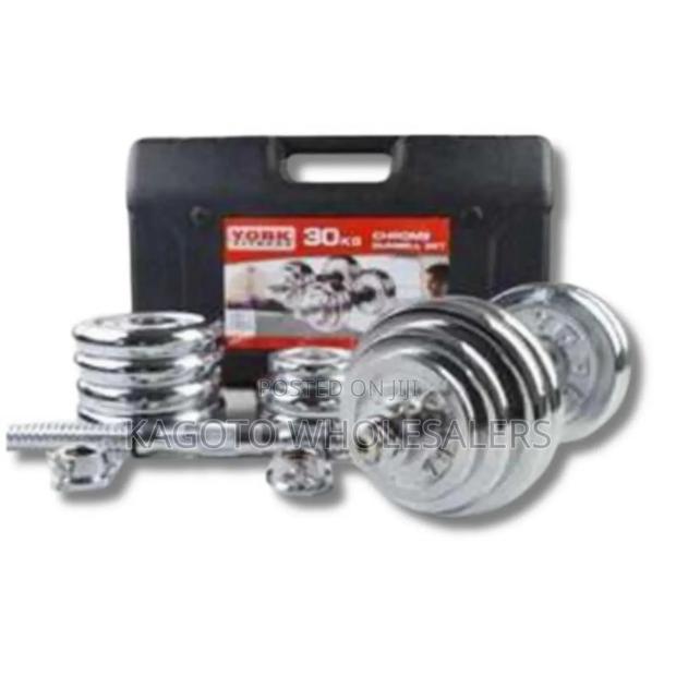 Chrome 30kgs Dumbells