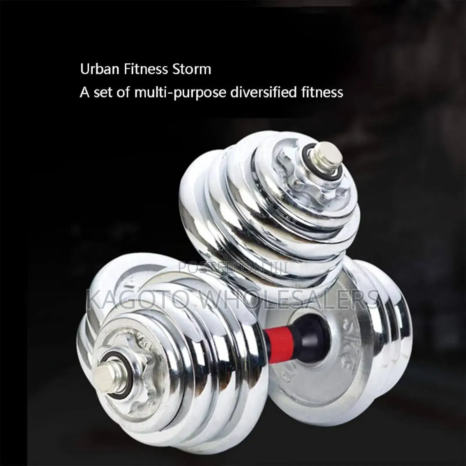 Chrome 30kgs Dumbells