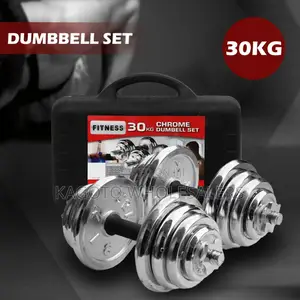Chrome 30kgs Dumbells