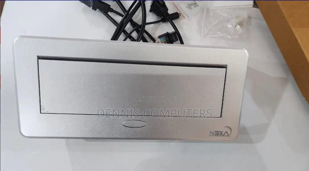 Nexa Silver Pop-up Multifunction Socket With Cable Socket