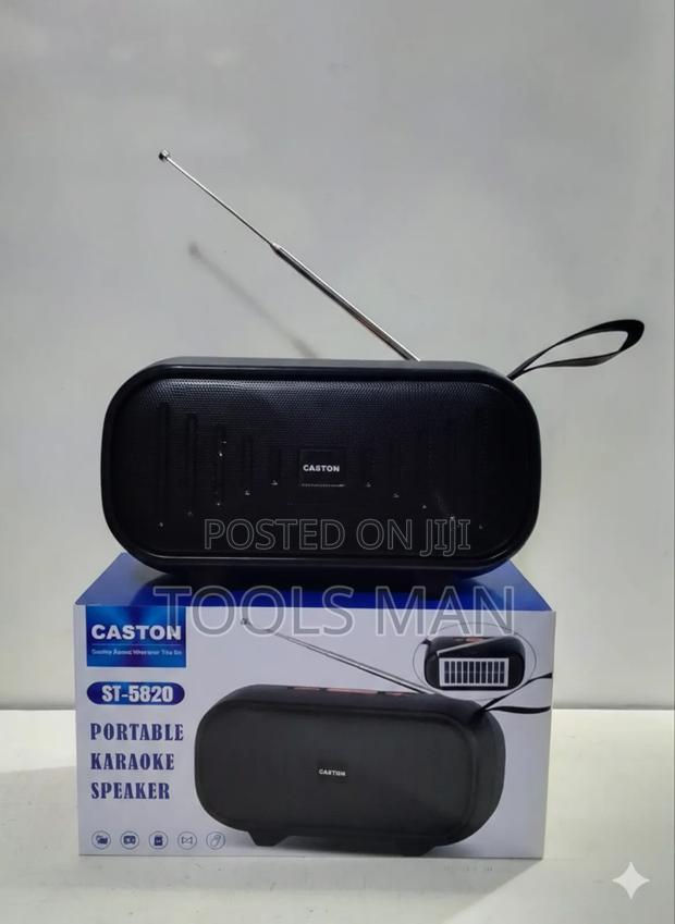 Caston St-5820 Portable Bluetooth Karaoke Speaker Fm Radio Usb Aux