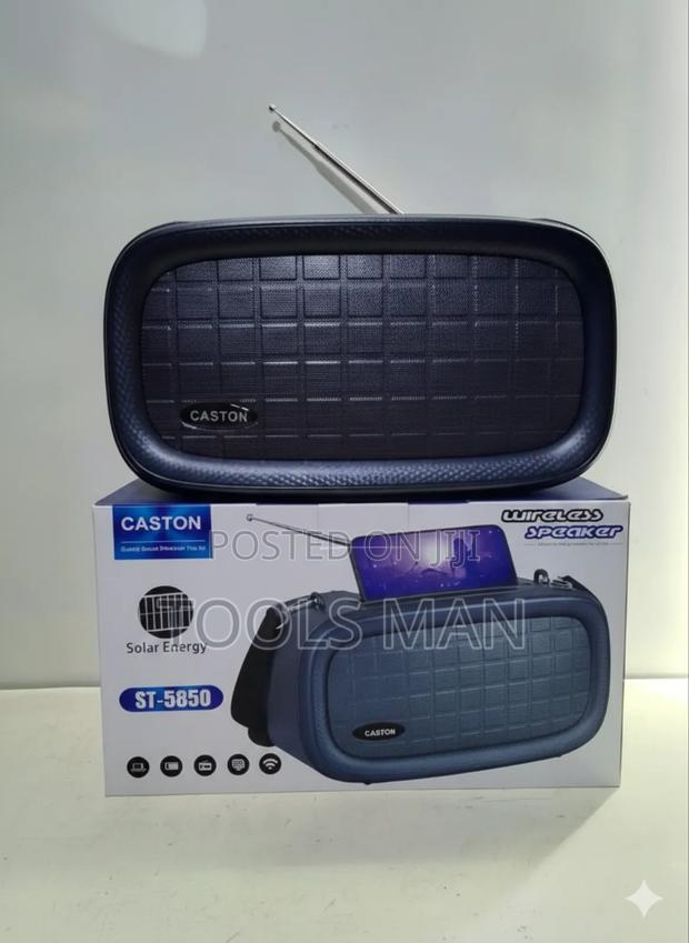 Caston St-5850 Solar Energy Wireless Speaker, Portable Bluetooth Radio