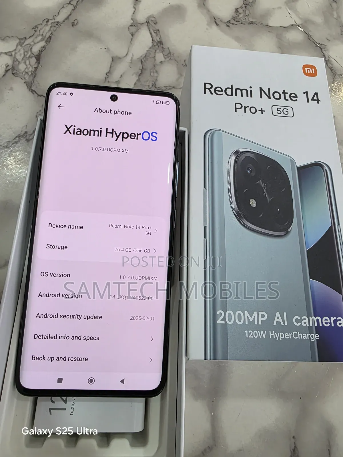 Xiaomi Redmi Note 14 Pro+ 5G 256 GB Black