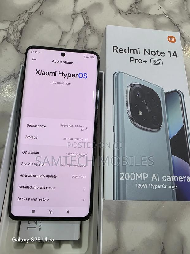 Xiaomi Redmi Note 14 Pro+ 5G 256 GB Black - thumbnail 4