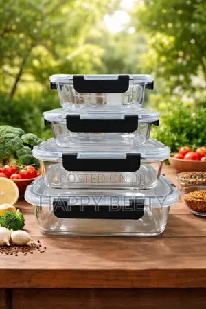 4pcs Glass Food Containers