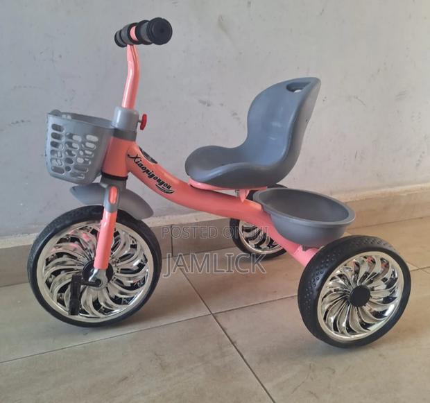Grey Pink Children’S Tricycle – Gn - main view