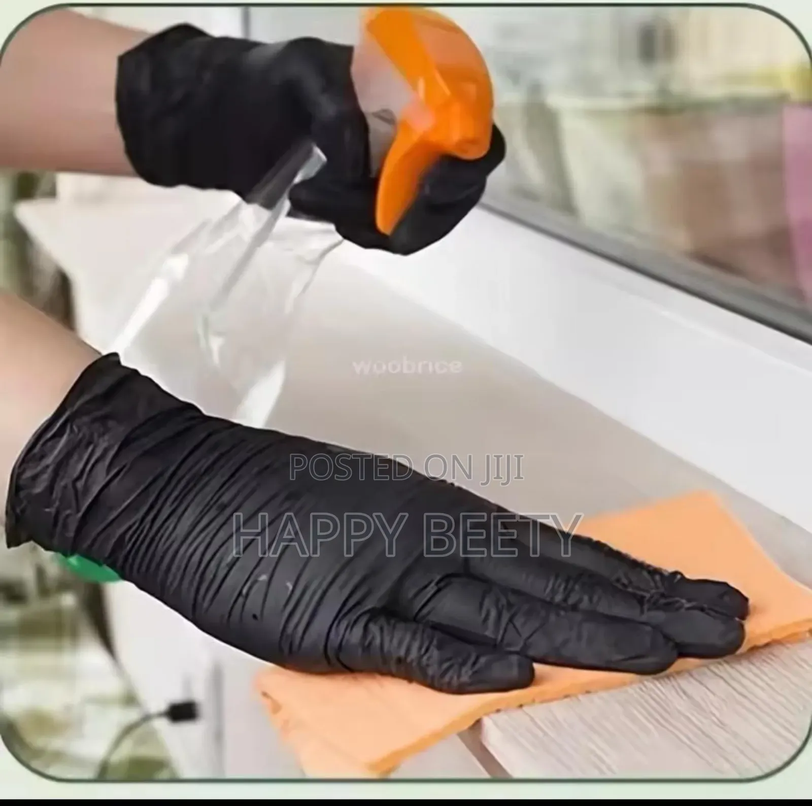 Food Grade Disposable Black Kitchen Gloves