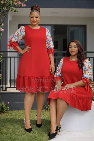 Stylish Red Shift Dress/Maternity Red Dress/Pregnant Friendly