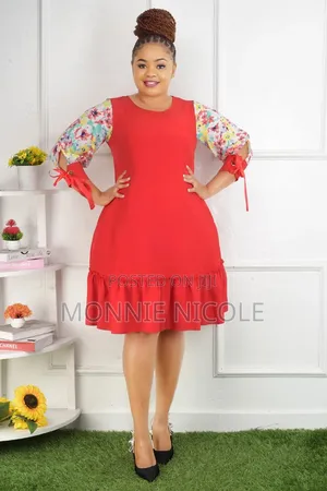 Stylish Red Shift Dress/Maternity Red Dress/Pregnant Friendly