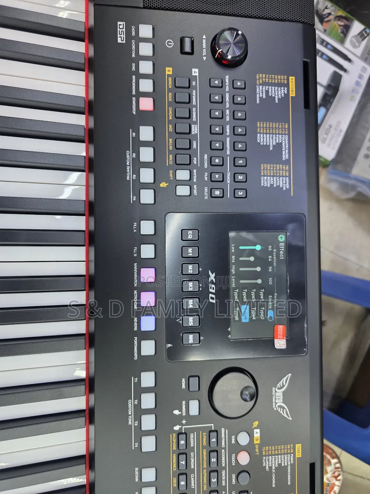 Angelete X-90 61 Keys Rechargeable Portable Keyboard