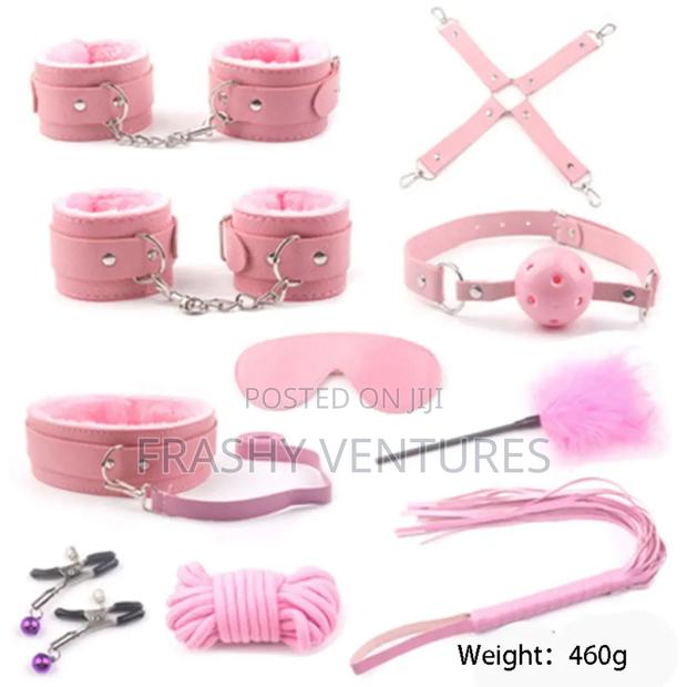 12pcs Pink Bondage Set Massage Fetish Set - main view