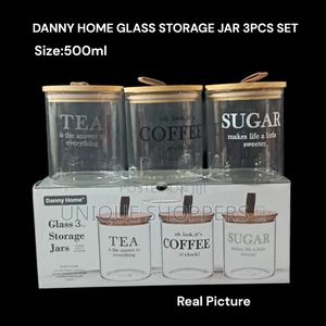 Danny Home Glass Storage Jars – 3pcs Set - thumbnail 2
