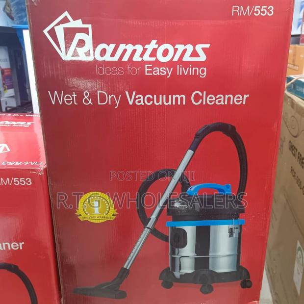 Ramtons Wet Dry Vacuum Cleaner – 21l Stainless Tank