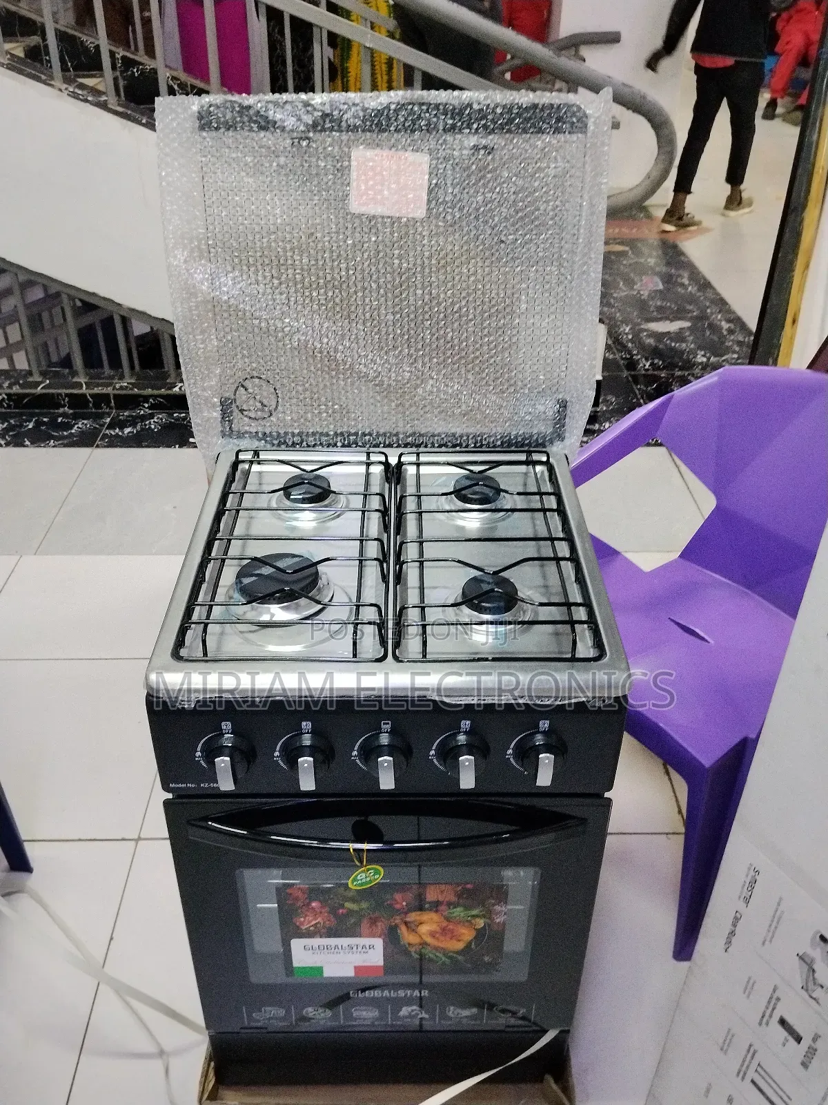 Globalstar 50 by 55 All Gas Standing Cooker With Gas Oven