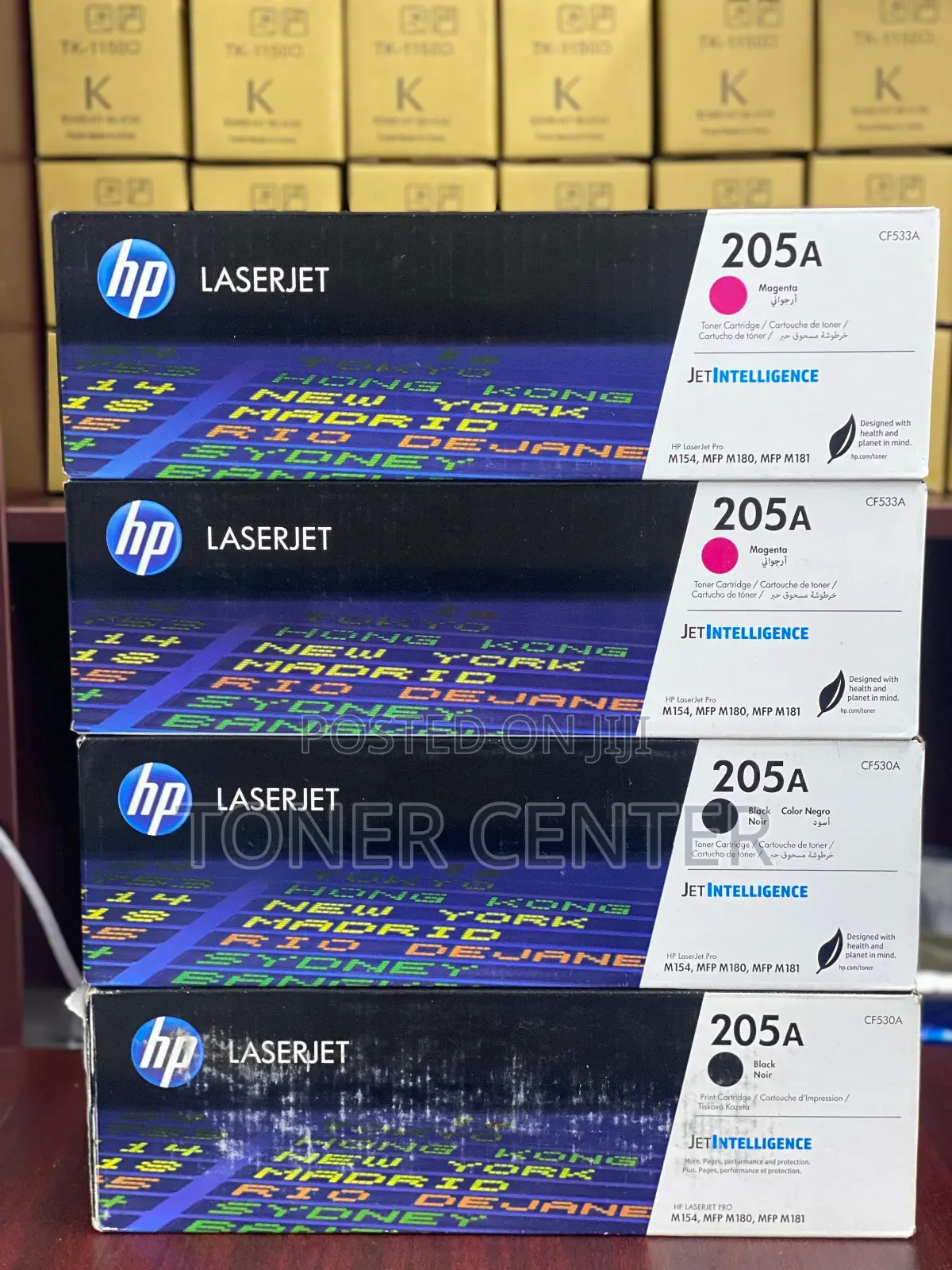 Hp Color Laserjet Pro MFP M182nw Toners Hp 205a(Cf532a) Yields 1,100