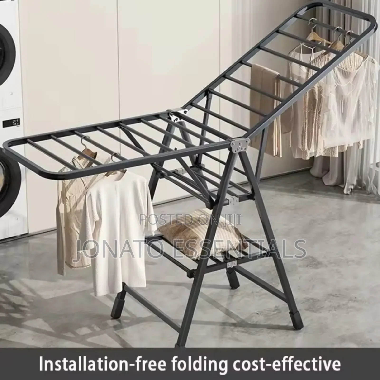 Portable Folding Clothes Drying Rack With Wheels Kenya