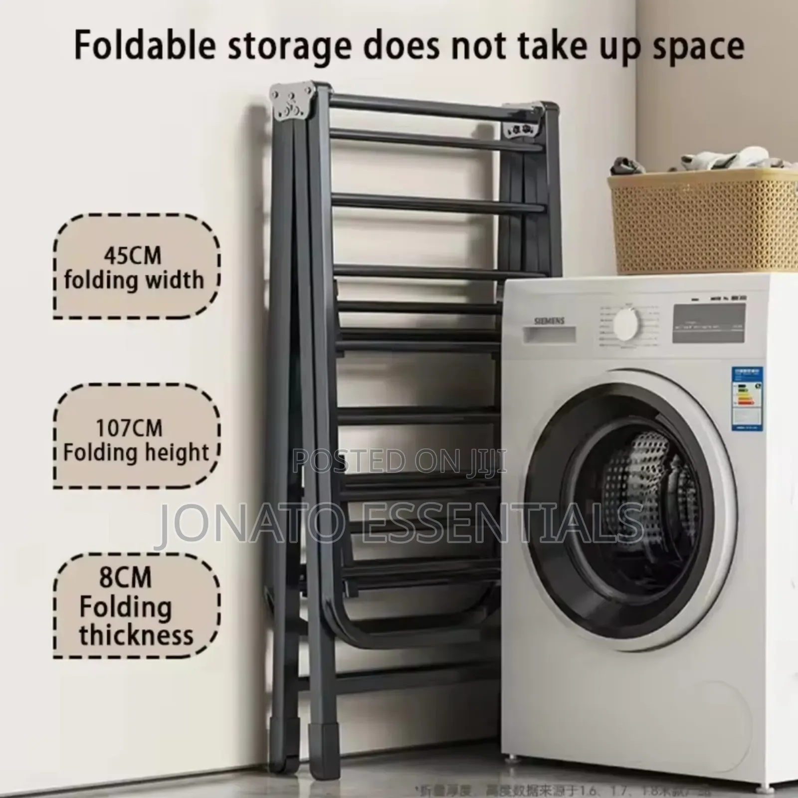 Portable Folding Clothes Drying Rack With Wheels Kenya