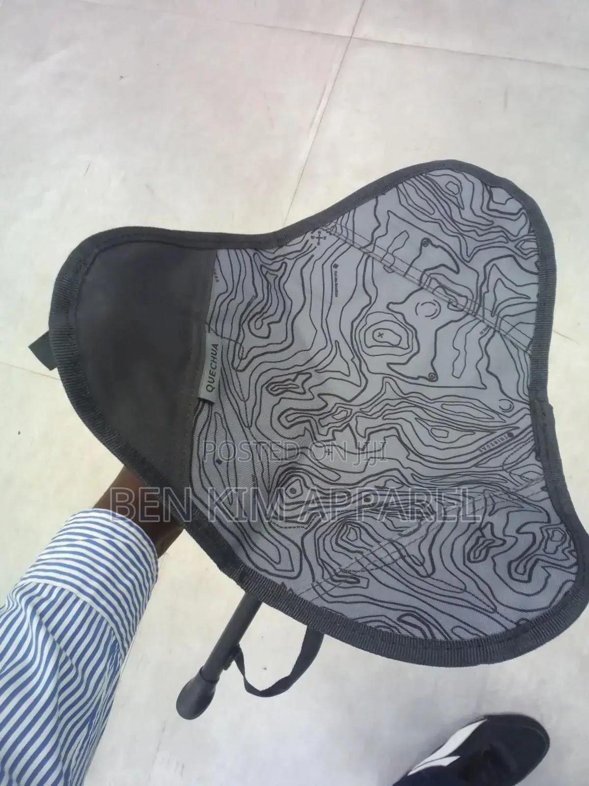 1 Kg Portable Foldable Camping Stool 60 Cms 43cms Height 110kgs Max
