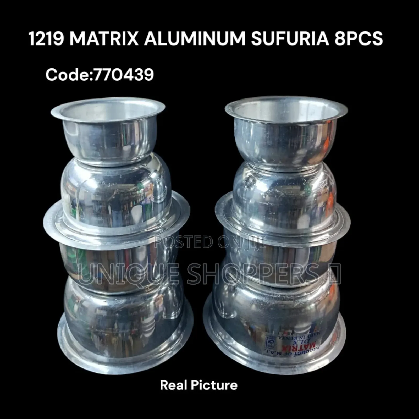 Matrix Deluxe Sufuria – Crystal Heavy Duty Aluminium Set (8pcs)