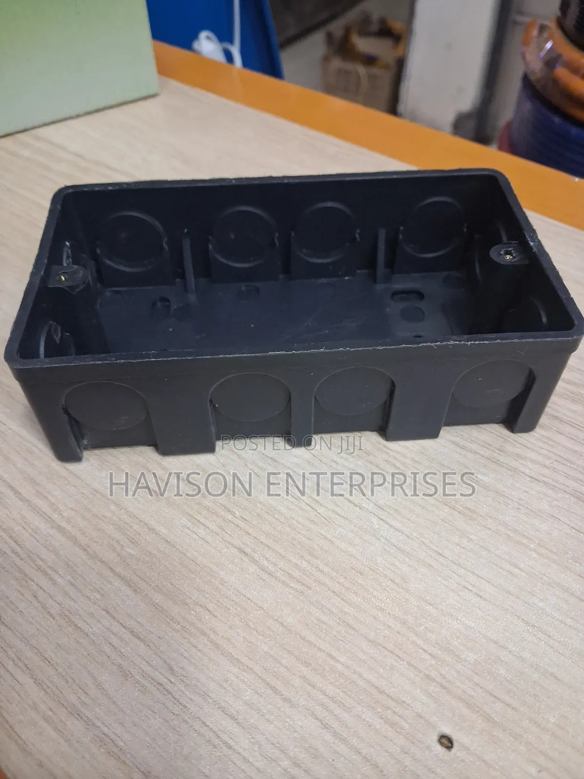 Black Switch Box/Double Pattress