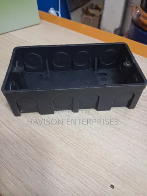 Black Switch Box/Double Pattress