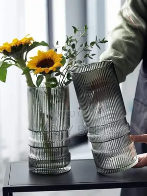 Nordic Modern Creative Dark Glass Vase 
