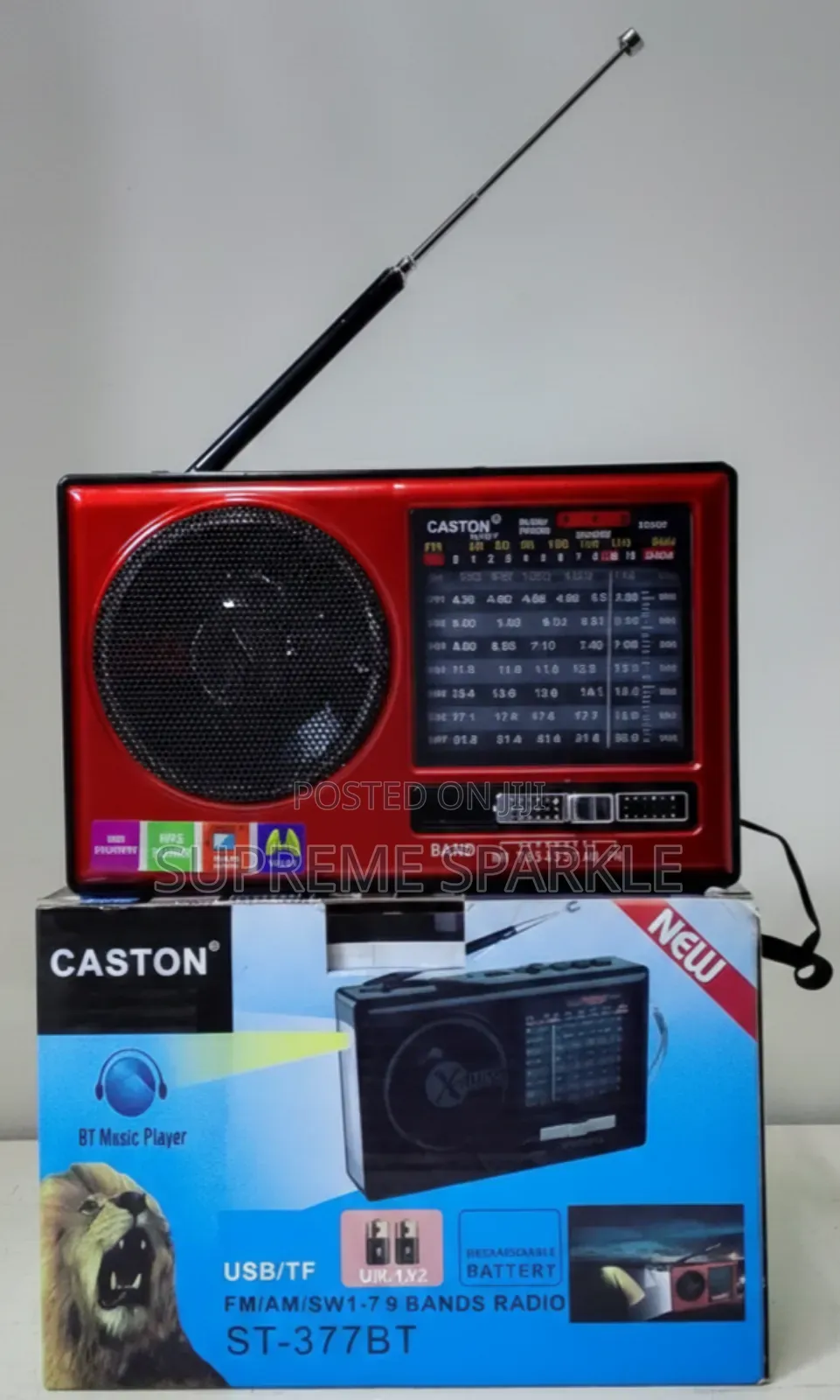 Caston 9-Band Portable Radio St-377bt