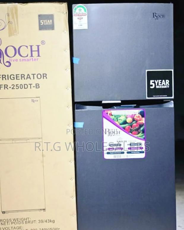 Roch Rfr‐250‐Dt‐B 197 L No Frost Double Door Fridge