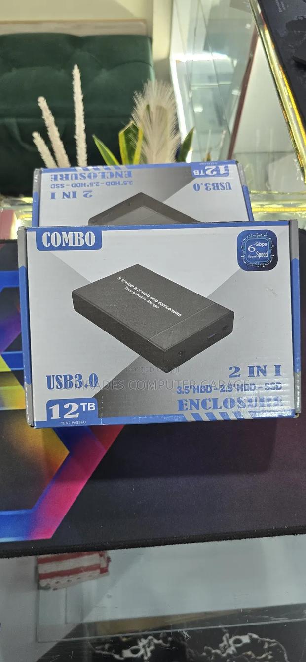 3.5" HDD 2.5 HDD-SSD 2 in 1 Enclosure Ho - thumbnail 2