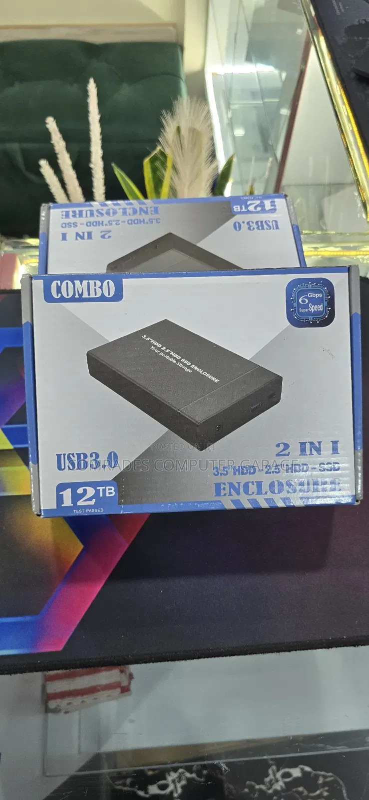 3.5" HDD 2.5 HDD-SSD 2 in 1 Enclosure Ho
