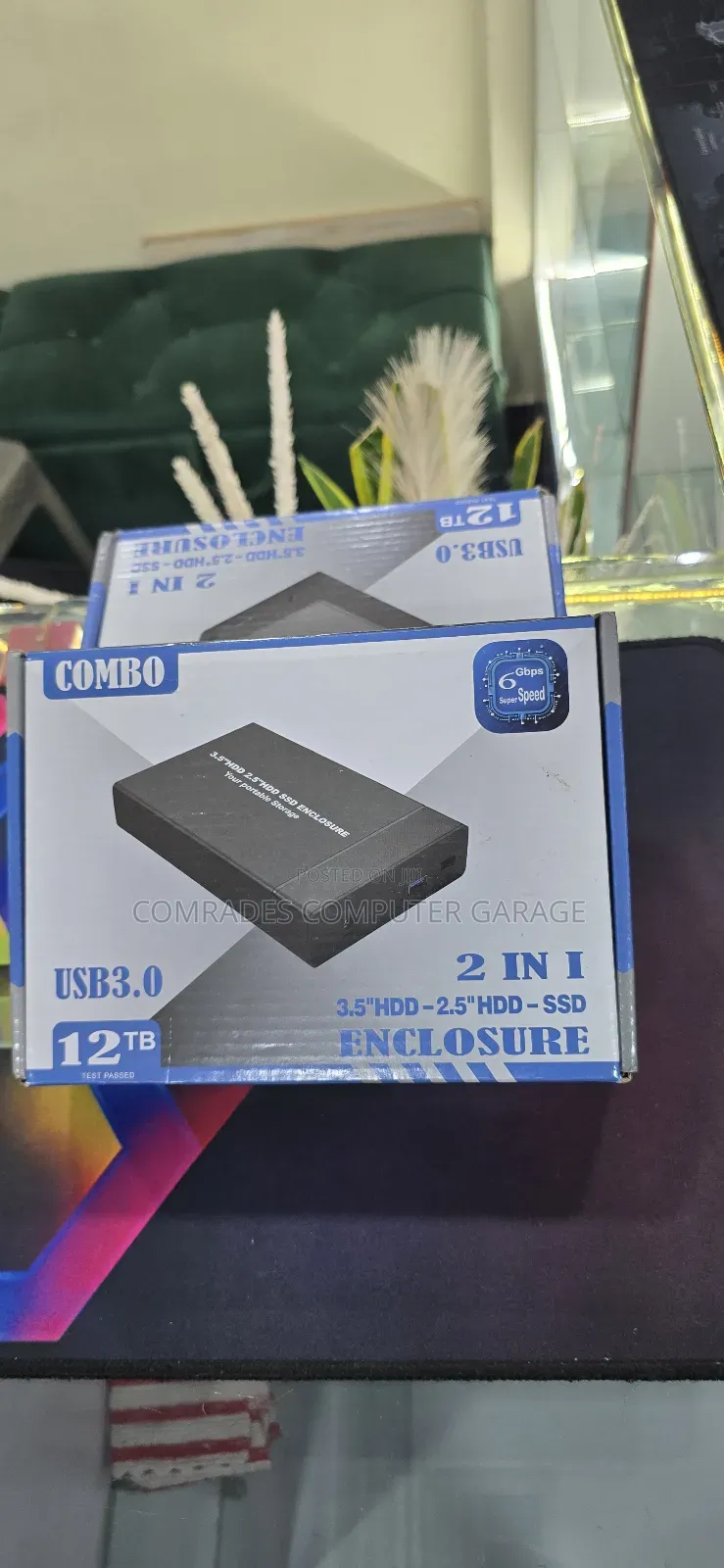 3.5" HDD 2.5 HDD-SSD 2 in 1 Enclosure Ho