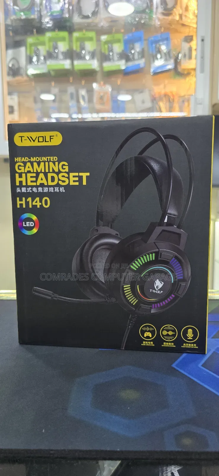 T-Wolf H140 Head-Mounted Gaming Headset.