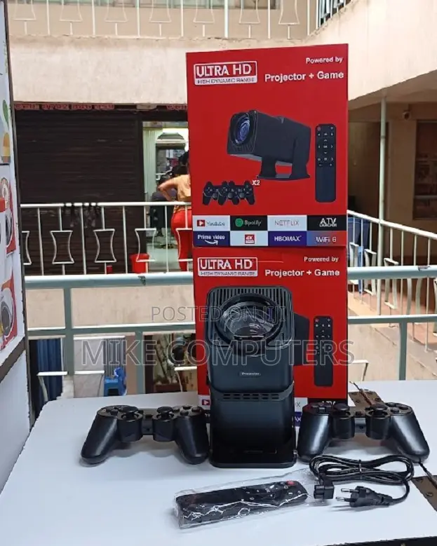 Hy300 Game Projector Wireless Wifi Blue-Tooth Portable