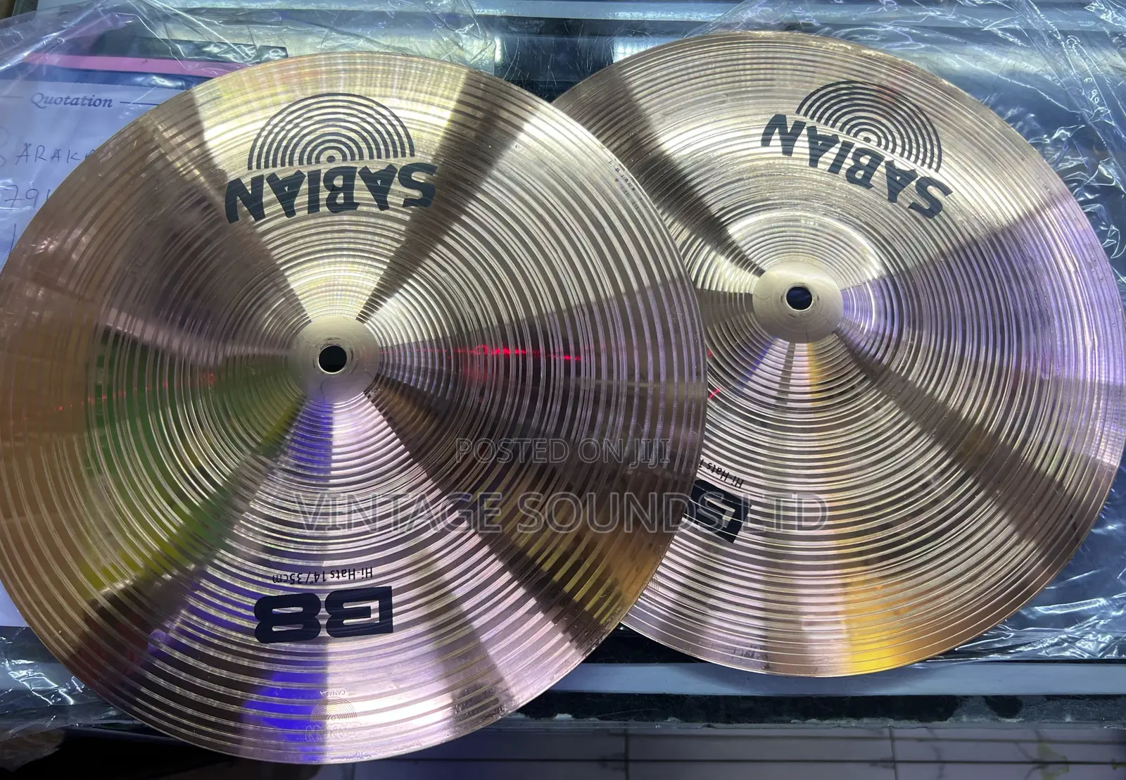 Sabian B8 14" Series Drumset Cymbals/ Matching Cymbals