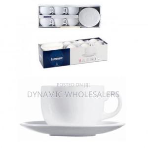 Set of 6 Luminarc Saucer Cups - thumbnail 2