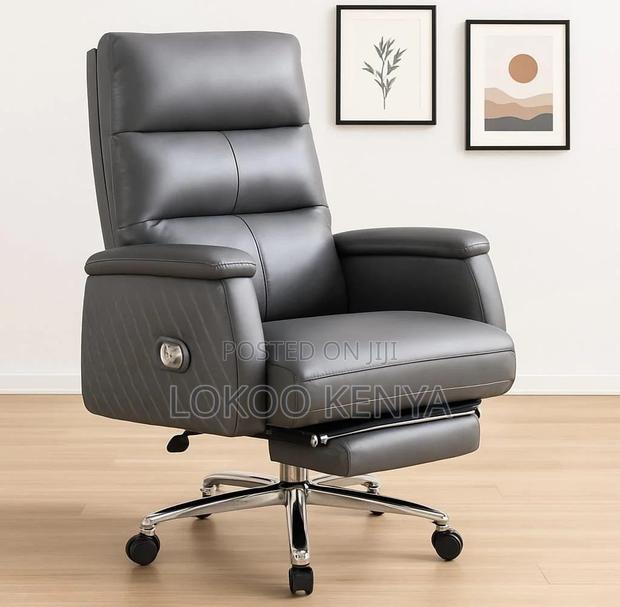 Office Chair ; Director's Executive Chair With Footrest - thumbnail 8