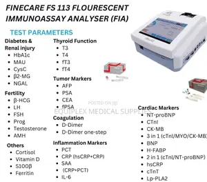 New Immunoassay Finecare Fs-113 Machine