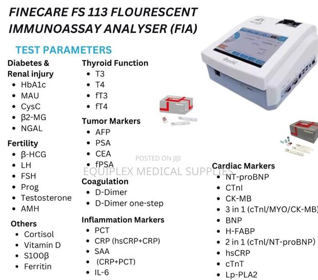 New Immunoassay Finecare Fs-113 Machine