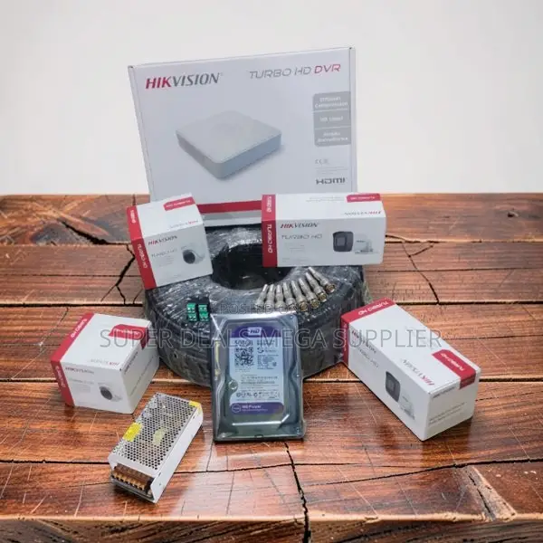 Hikvision 4 Turbo 1080p CCTV Cameras System With Real Time Monitoring