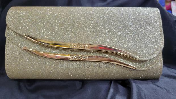 Gold Clutch Bag - main view