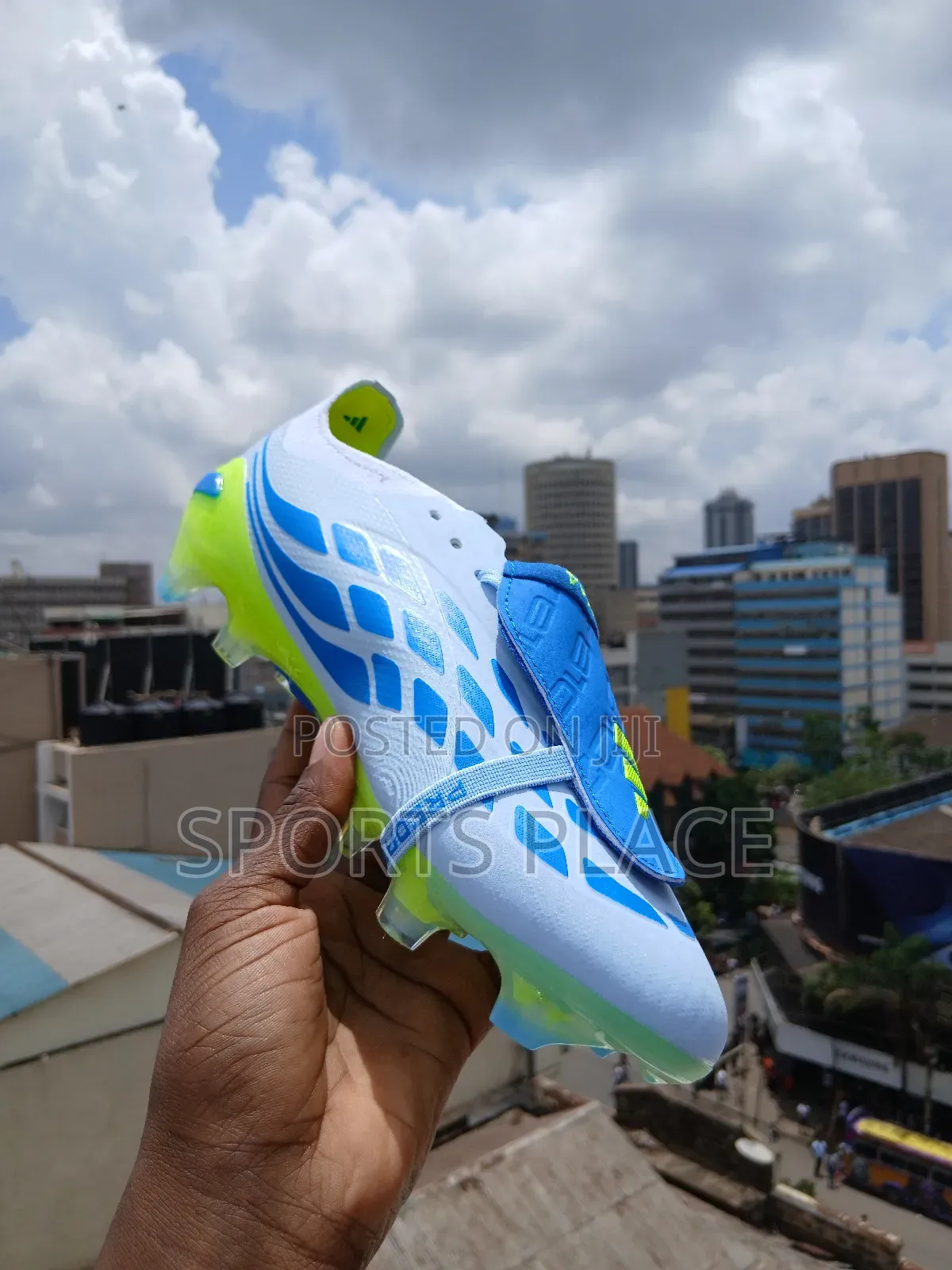 Adidas Predator 26 Cyan Blue Football Cleats