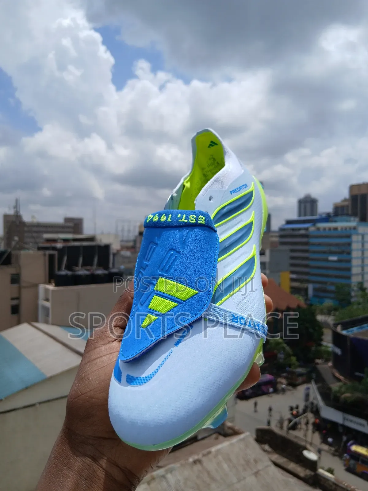 Adidas Predator 26 Cyan Blue Football Cleats