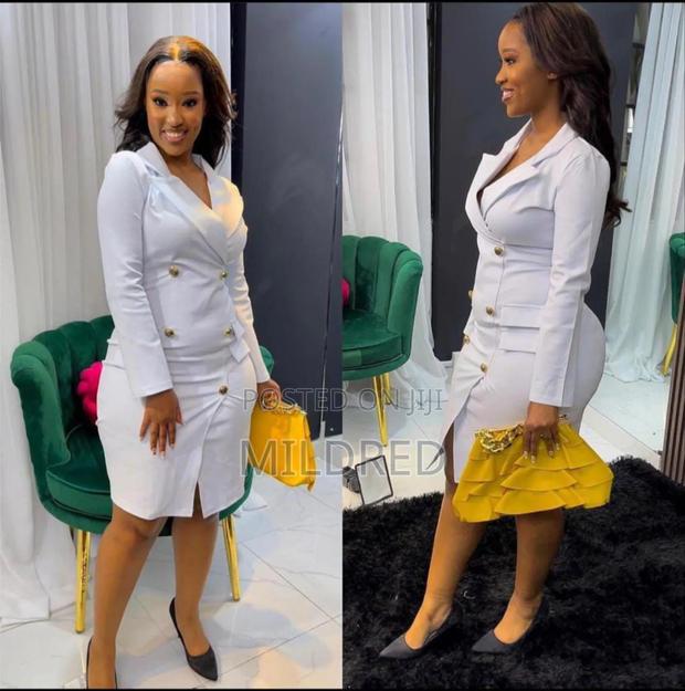 Heavy Cotton Blazer Dress - main view