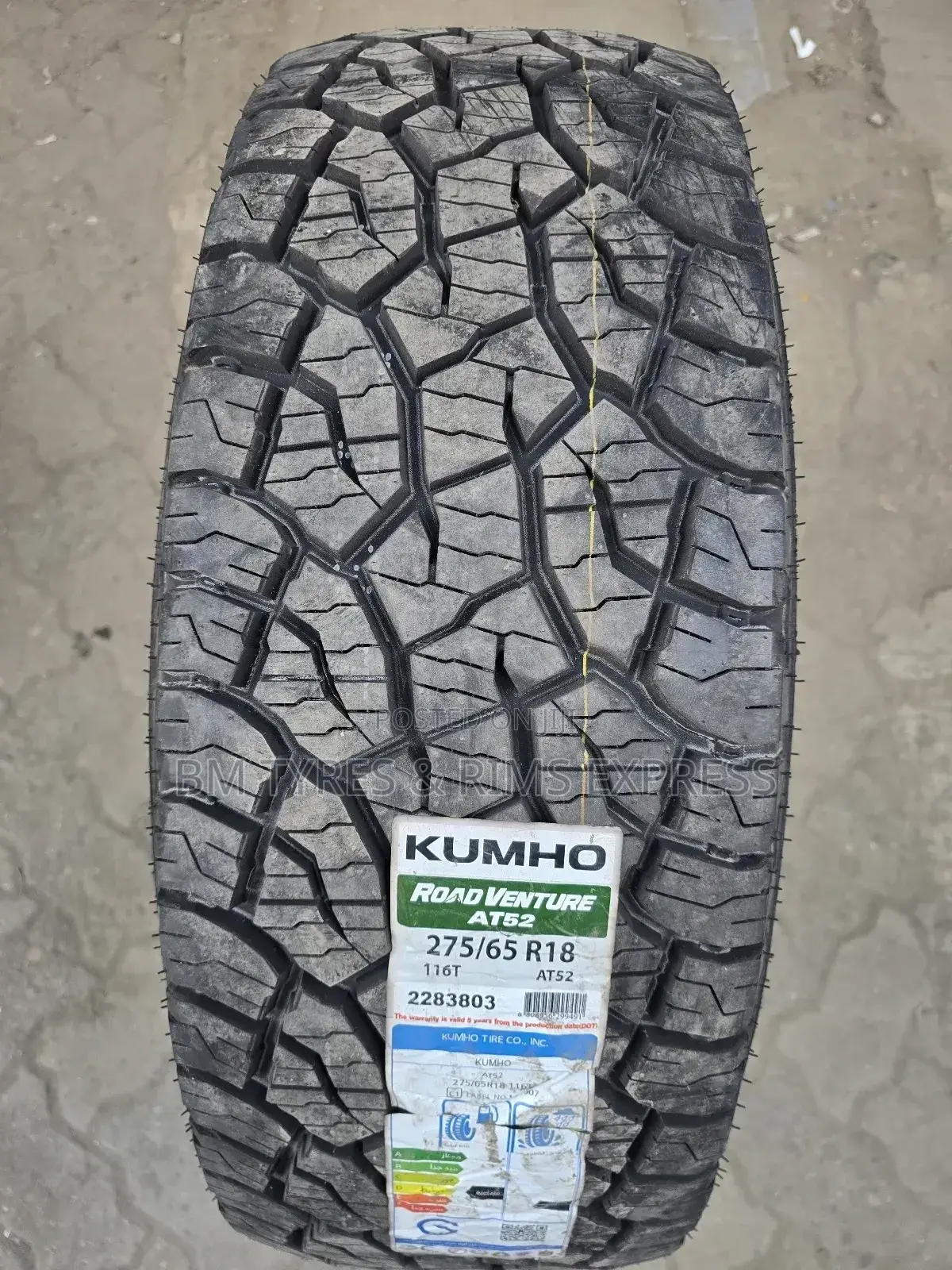 275/65 R18 Khumo( At52) Korea.All Terrein.