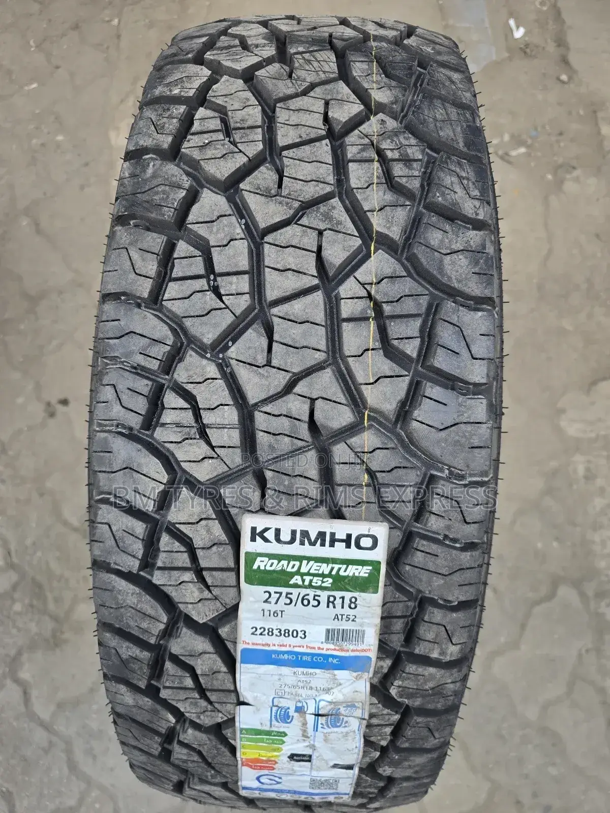 275/65 R18 Khumo( At52) Korea.All Terrein.