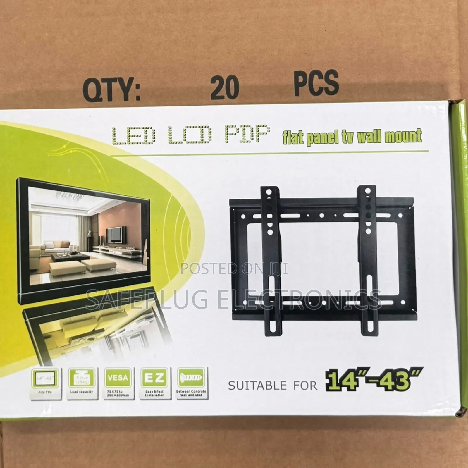 Tv Wall Mount 14"-43" - For Mounting