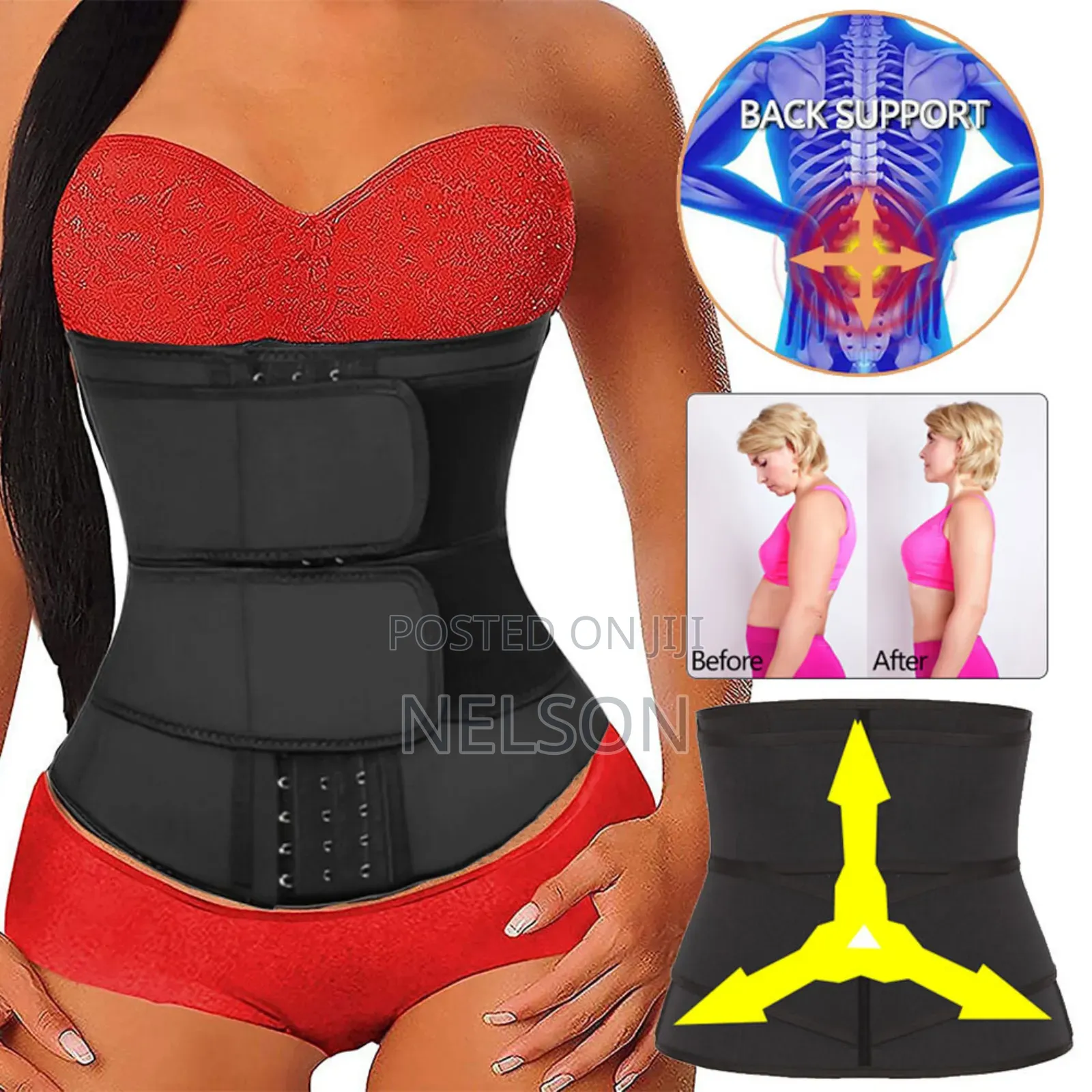 Waist Trainer Double Support Belt