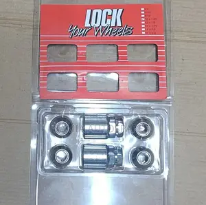 Wheel Lock Red Pack Nissan 12*1.25